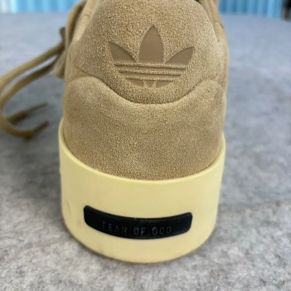 IE6213 - Mens 9.5 / Womens 10.5 - Adidas x Fear of God Athletics '86 Lo Clay EUC